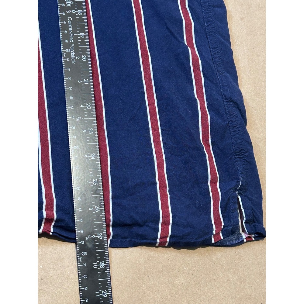 Hollister Blue & Red Striped Button Up Shirt Mens Medium - Picture 8 of 8